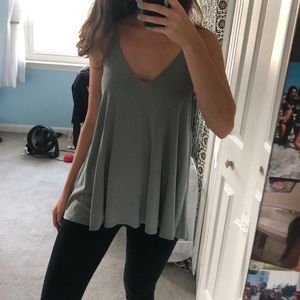 Green tank top
